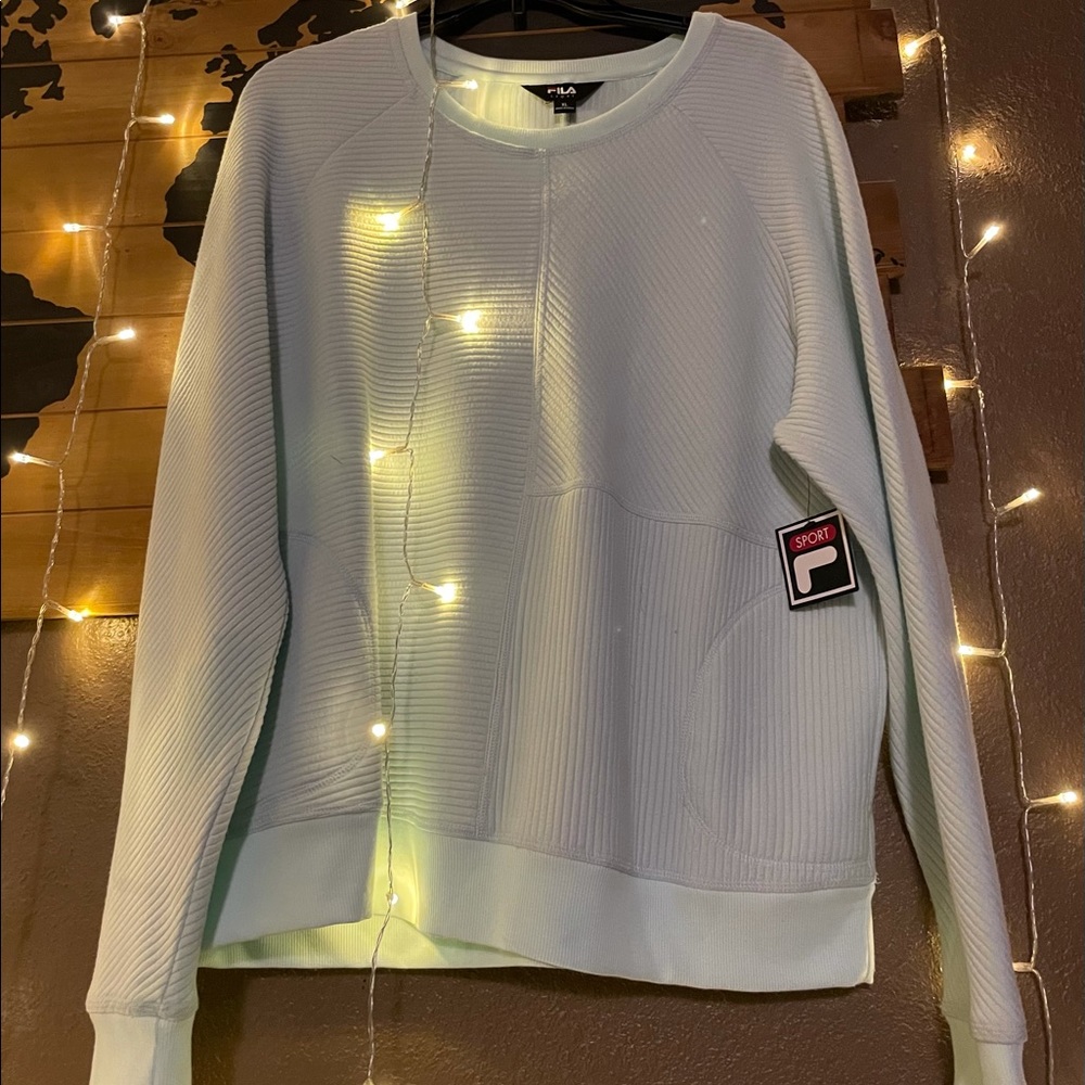 Mint Green Fila Pullover
